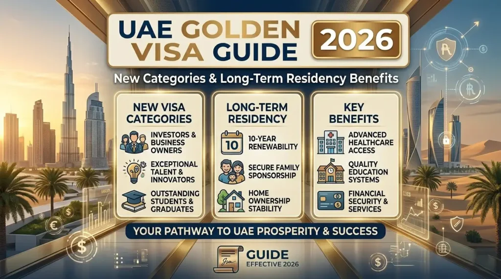 2026 UAE Golden Visa Guide New Categories & Long-Term Residency Benefits